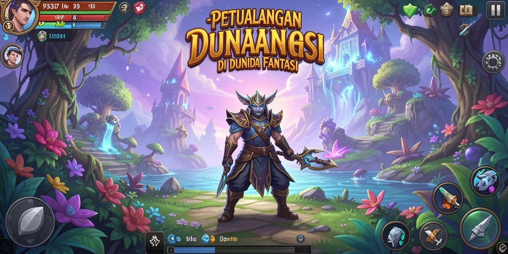 Tangkapan layar permainan 93337 menunjukkan aksi petualangan yang mendebarkan.