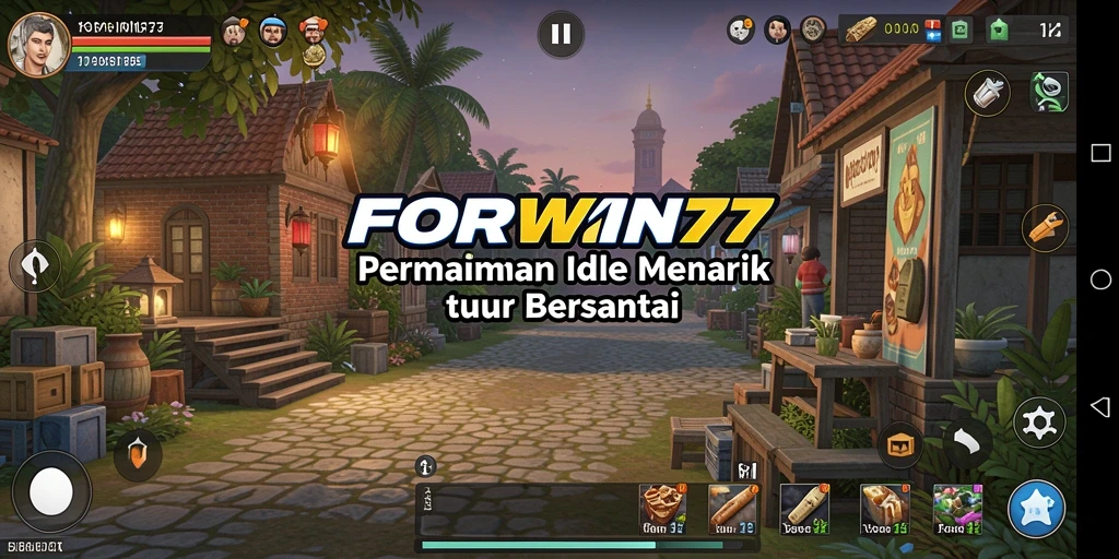 Tampilan gameplay FORWIN77 yang menawan dan santai.
