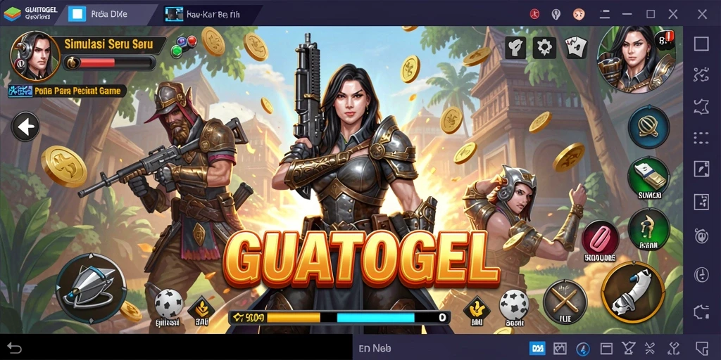Tampilan menarik dari gameplay GUATOGEL yang penuh tantangan.