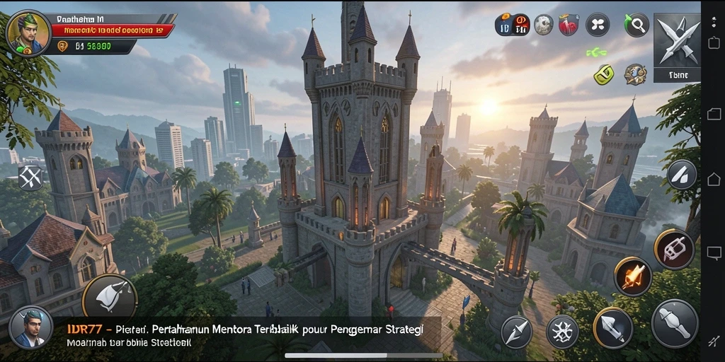 Tampilan gameplay menarik dari IDR77 dalam genre Tower Defense.