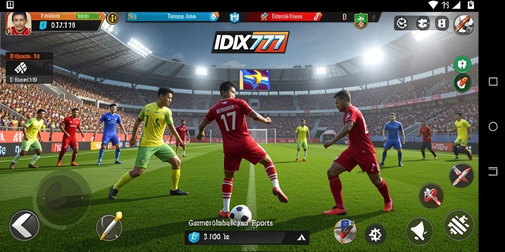 Tampilan gameplay menarik dari IDX777 yang menampilkan berbagai olahraga.