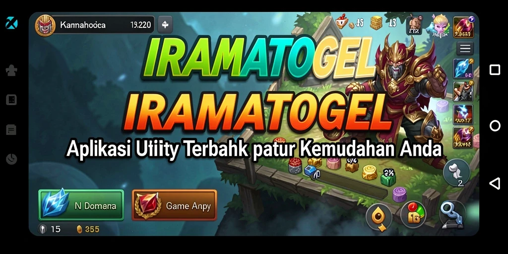 Tampilan antarmuka sederhana dan fungsional dari IRAMATOGEL.