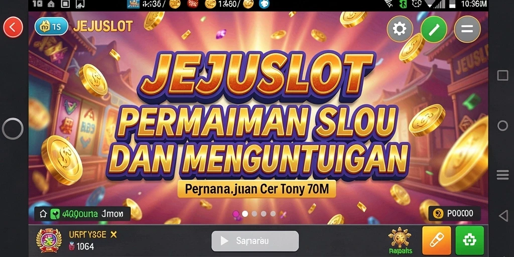 Tampilan gameplay menarik dari JEJUSLOT yang penuh warna.