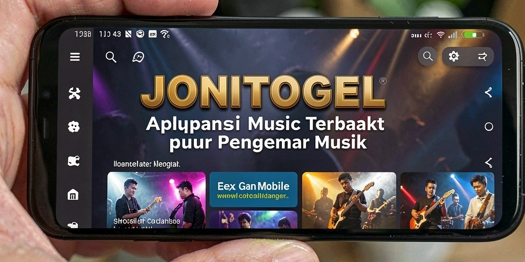 Screenshot menunjukkan gameplay JONITOGEL dengan musik interaktif yang menarik.