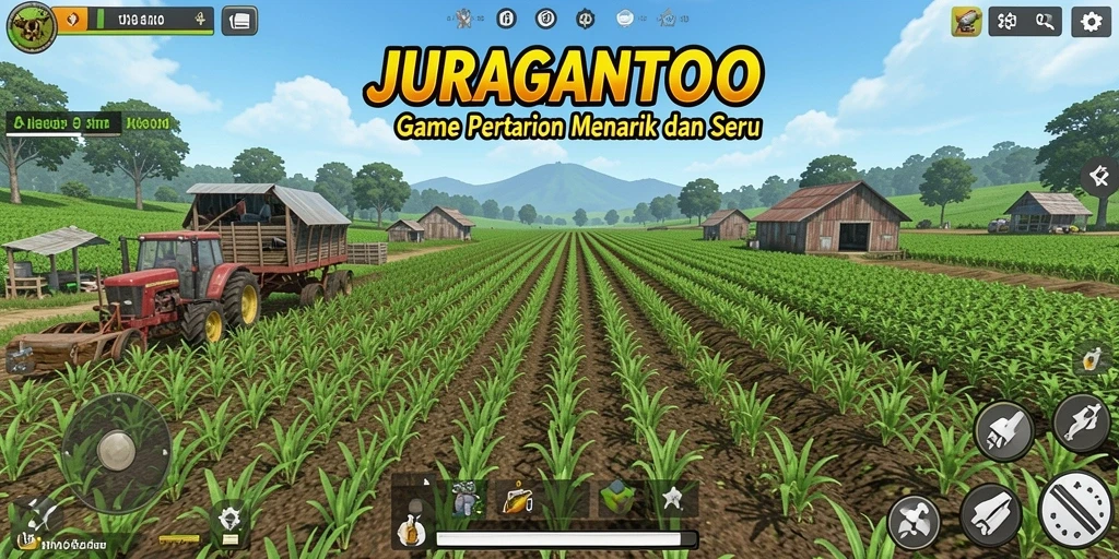Gameplay seru menanam dan merawat hewan ternak di JURAGANTOTO.