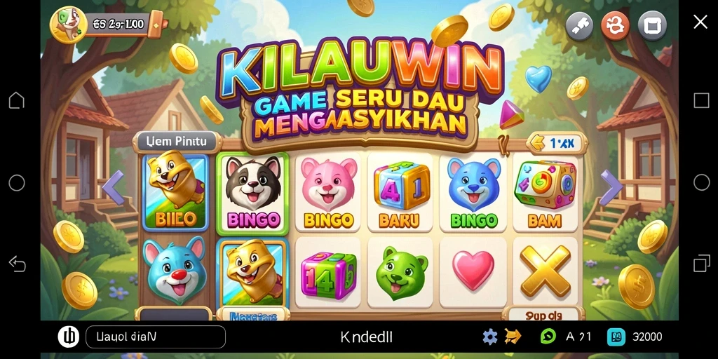 Tampilan gameplay KILAUWIN yang seru dan interaktif saat bermain Bingo.