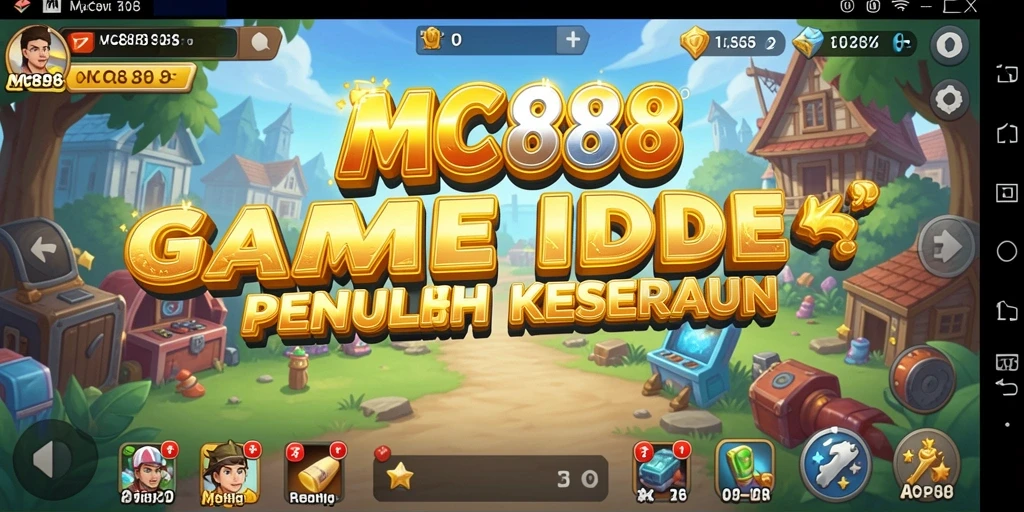 Screenshot gameplay MC888 dengan karakter yang sedang beraksi.