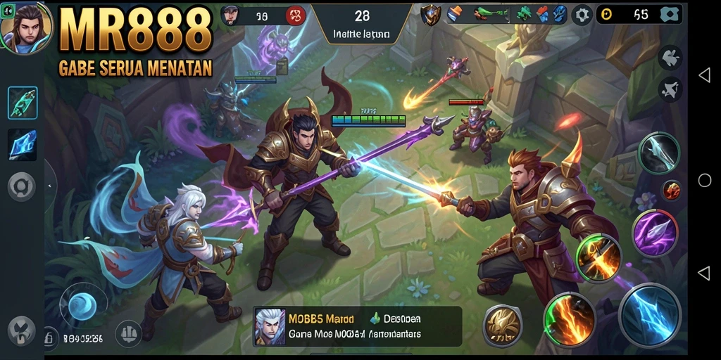 Tampilan seru gameplay <strong>MR888</strong> di arena pertempuran.