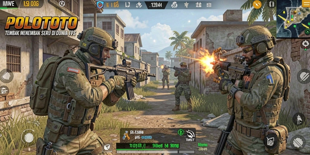 Gameplay seru dan mendebarkan di <strong>POLOTOTO</strong>, penuh aksi FPS.