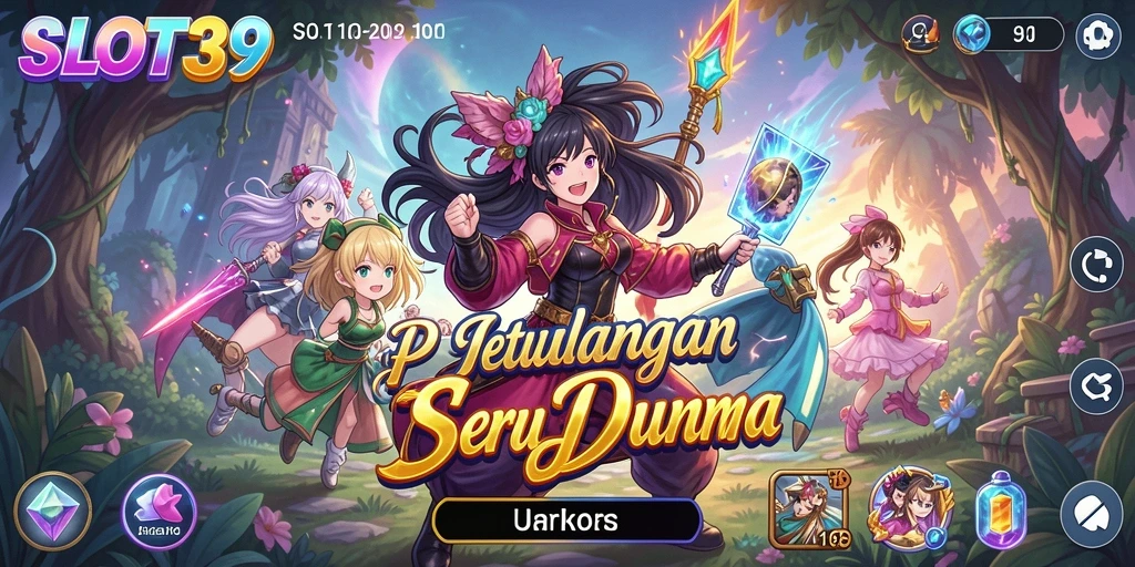 Tampilan gameplay <strong>SLOT39</strong> yang menakjubkan dalam dunia anime.