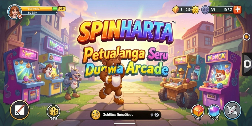 Gameplay seru SPINHARTA dengan aksi cepat dan tantangan menarik.